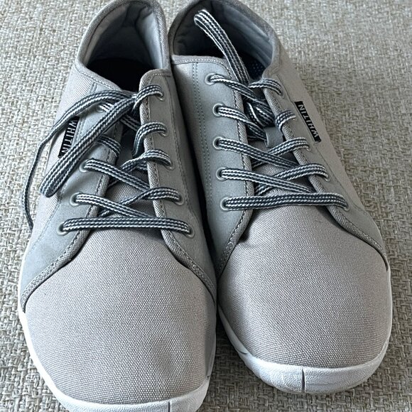 WHITIN Men's Shoes Wide toe box shoes Minimalist grey canvas shoes size 44 - Picture 5 of 6
